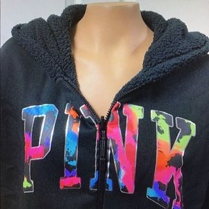 BLACK SURPA PINK HOODIE (XS)
